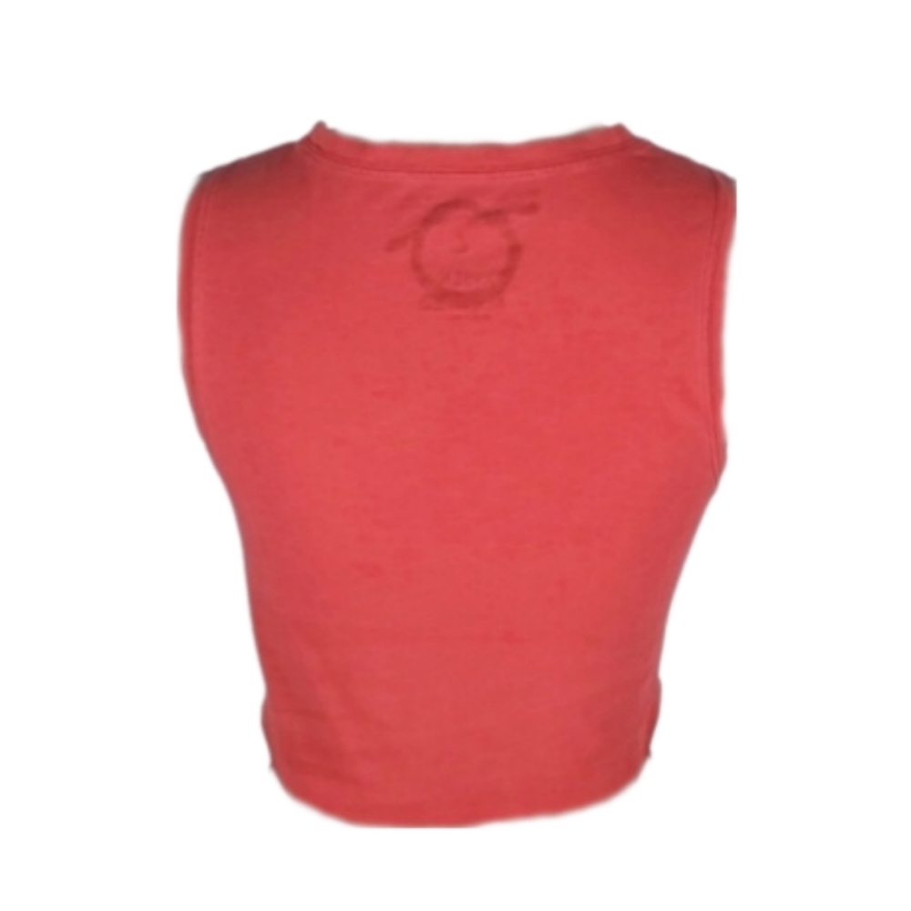Sun Graphic Vintage Baby Tee Crop Top in Red Grunge Punk Skater Size L - Picture 3 of 4